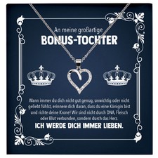 Großartige Stieftochter Geschenk Sterlingsilber Schmuck Bonus Tochter Schmuck He