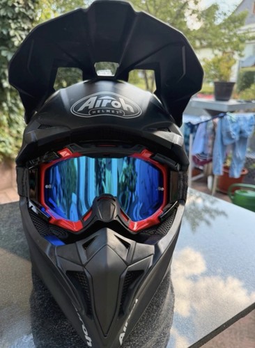 Airoh helm mit crossbrille - helm,