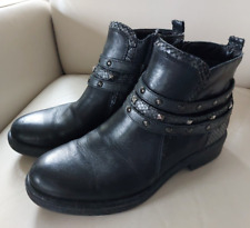 Biker Boots GKM G.K. Mayer, Leder, schwarz, Nieten, Gr. 38
