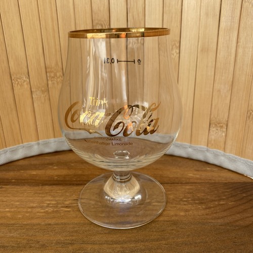 Coca cola glas goldrand - coca,