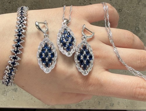 Schmuckset silberfarben mit