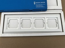 BUSCH-JAEGER 1724-280, Glasrahmen 4-fach, Busch-Axcent, weißglas