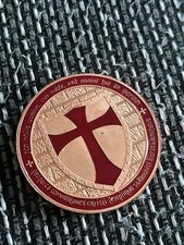 Tempelritter 999 Kupfermünze 1 Oz mit Farbapplikation