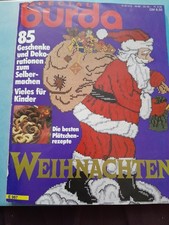 Burda special Weihnachten 1989 ungeschnitten vollständig Plätzchen backen