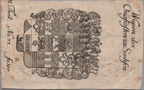 Kupferstich wapen des - kupferstich,