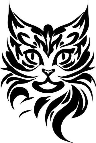 Katze aufkleber wandtattoo - katze,