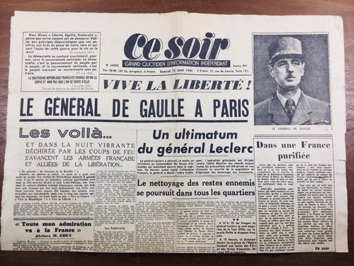 General gaulle paris - de, in