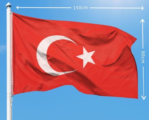 Türkei fahne 150x90 mit - 150x90,