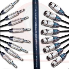 Van Damme & Neutrik Stage Schlange. 2 4 8 12 16 Weg Bunt Kabelbaum Buchse XLR