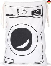 Fyore Großer Wäschesack Wäschetasche Aufbewahrungstasche aus Leinwand Sc