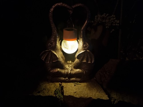 Solarlampe elefant paar - elefant,
