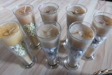 Schwimmkerzen im Glas Kerzensortiment Abverkauf 31 Teile