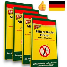 36 Stück Silberfischchen Silberfisch Falle Ungeziefer Papierfischchen Universal