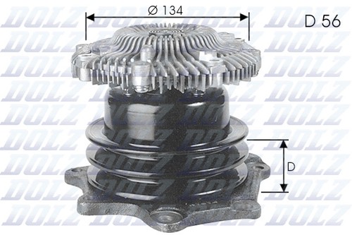 Für dolz n144 water pump - für,