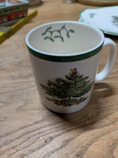 Spode Copeland Christmas Tree Henkelbecher  Kaffeebecher Glühwein Weihnachten