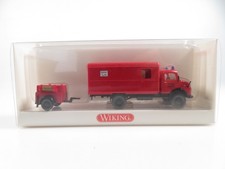1:87 Wiking 08611535 Feuerwehr Koffer LKW MB L 710 m Hänger W24