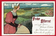 1900 Jugendstil Künstlerkarte