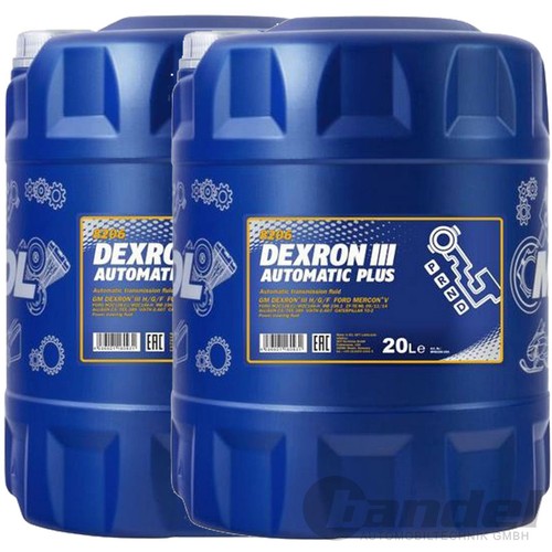 2x20 liter mannol dexron iii - mannol, 3
