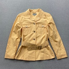 Carlo Colucci Trenchcoat Mantel Jeans Jacke Damen 38 M Orange Pfirsich Peach