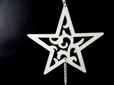 Teelichthalter Weiß Stern