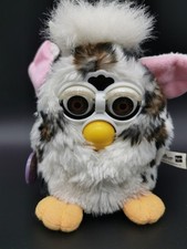 Furby Grau Weiß, Rosa Ohren 1998 Tiger