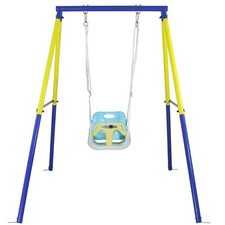 B-WAREN Babyschaukel mit Schaukelgestell Kinderschaukel Schaukelgerüst  