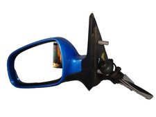 Seitenspiegel manuell 6N0857933 links blau LA5M VW Polo 6N2 1.4 MPI
