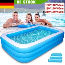 150/180/210cm Aufblasbar Schwimmbad Kinderpool Schwimmbecken Planschbecken Pool