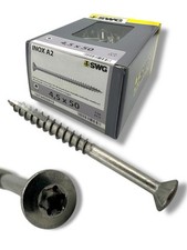 Edelstahl A2 Holz-Fassadenschrauben Ø 4,5x50 T20 150Stk. Linsensenkkopf | C2P3