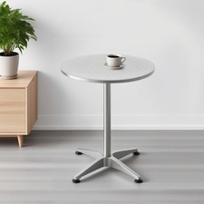 Stehtisch Bistrotisch Partytisch Alu höhenverstellbar Bar Tisch mit Tischhusse