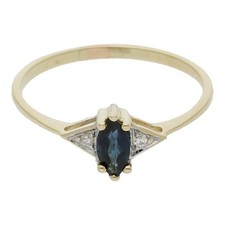 Saphir Diamant Ring 585/ 14 K