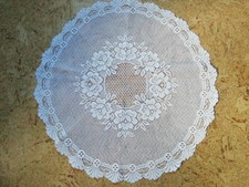 Rundes Deckchen 80cm Rustikal