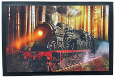 Fußmatte Schmutzfangmatte rutschfest Eisenbahn Dampflok F037