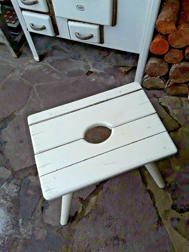 Shabby melkschemel bauernhof - ,