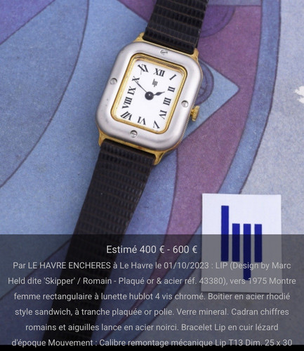 Vintage uhr sammlung lip - sammlung, par