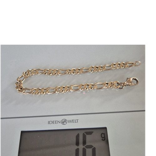 Figaro armband gelbgold 333 - armband,