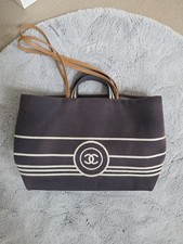 CHANEL CC Tragetasche Groß Blau Denim