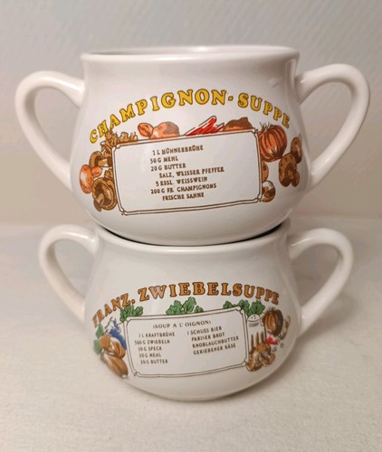 Vintage suppentassen keramik - 2,