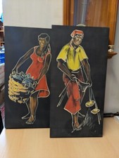 2 DDR Wandbilder - Frauen bei