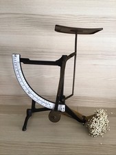 Antike Briefwaage Höhe ca.  32 cm Metall + Emaille (Skala) Funktionstüchtig!