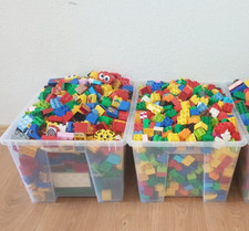 (D) )Lego Duplo 100 Steine Grundbausteine verschiedene Farben und Formen 