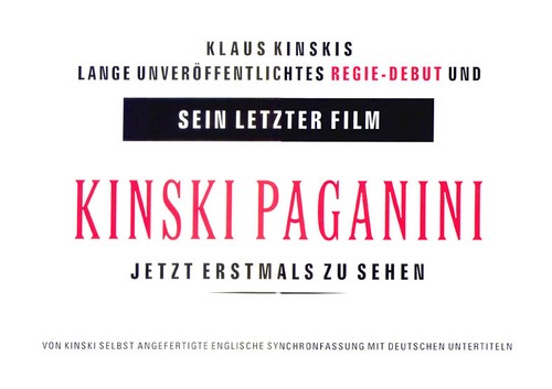 Kinski paganini original - kinski,