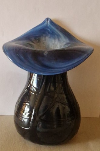 Dekorative fadenvase glas blau - dekorative, glas.blau