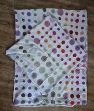 Estella Bettwäsche 135x200 cm Bunt Punkte Tupfen Kleckse Kreise Mako-Satin