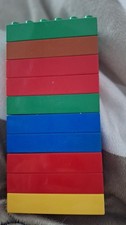 10 ×XXL bunte Lego Duplo Bausteine 6×2 Noppen