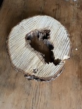 Baumscheibe Hohl Tunnel Holzscheiben Kastanie Holz Epoxidharz Deko Basteln diy