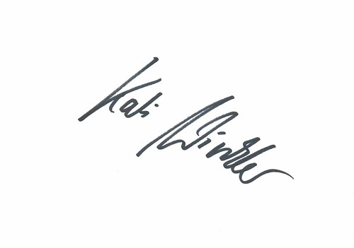 Autogramm kati winkler - autogramm,