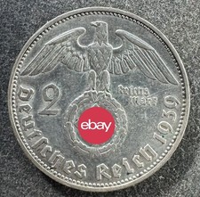 2 Reichsmark 1939 J Drittes