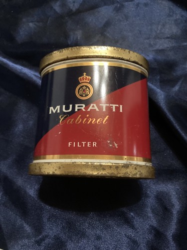 Vintage blechdose muratti - blechdose,
