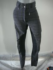 Reithose blau kariert Vollbesatz Gr. 72 . . . . . . J